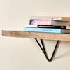 2X Iron Wall Brackets for Shelves, DIY Triangle Shelf Bracket for Open Shelving, Unique mid Century Hairpin Leg Design