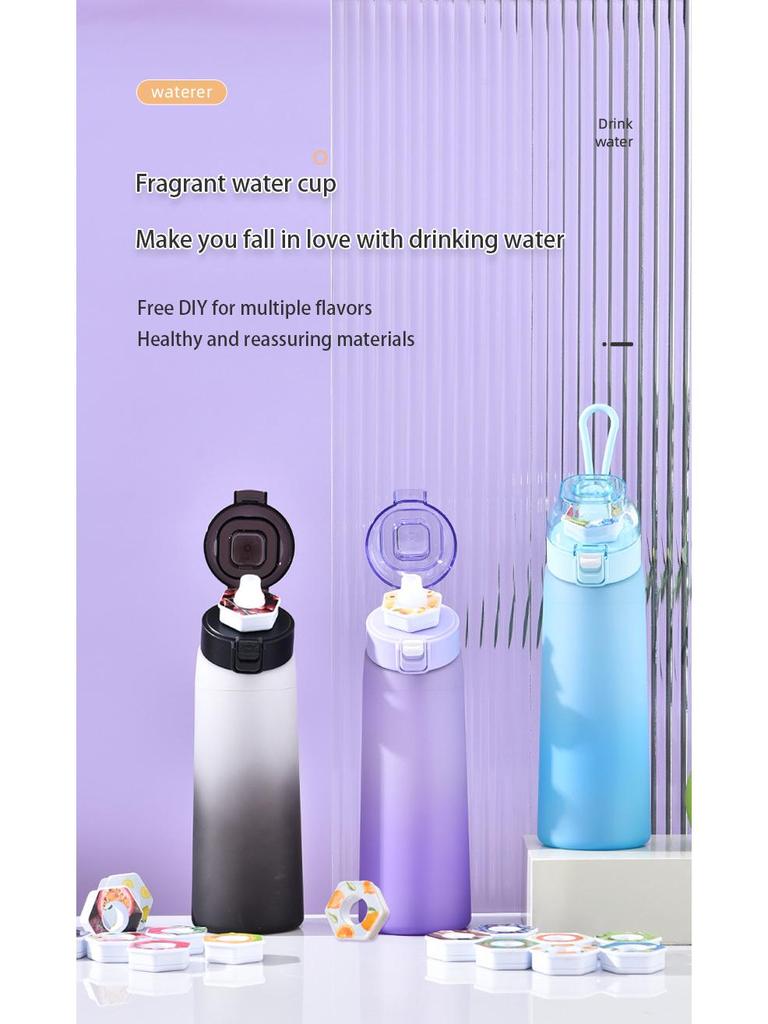 Fruit Scented Sports Cup with Straw - High-End Summer Fun for Students & Kids