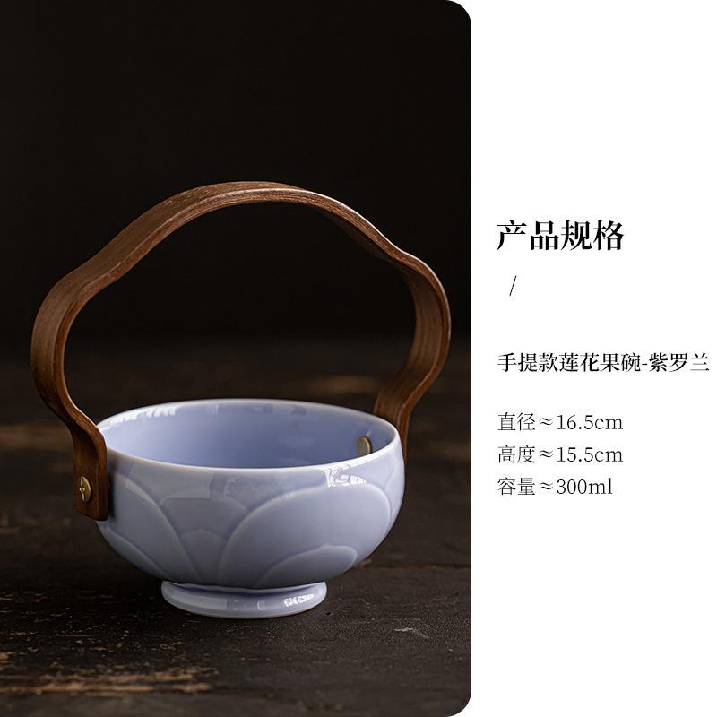 

Hand-held Fruit Dishes Elegant Pastry Plate Dried Fruit Basket Candy Cake Stand Household Sharing Plate Accessories Ornaments