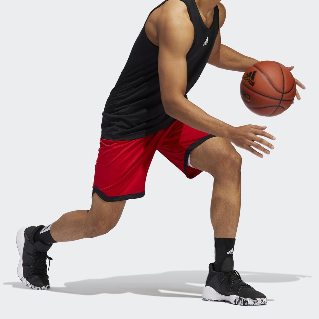 Adidas Running Training Basketball Shorts Men Bottoms Red DX6744