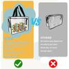 4PCS Large Toy Storage Bags Multi-purpose Zipper Transparent PVC Waterproof Suitcase, Suitable for Building Blocks