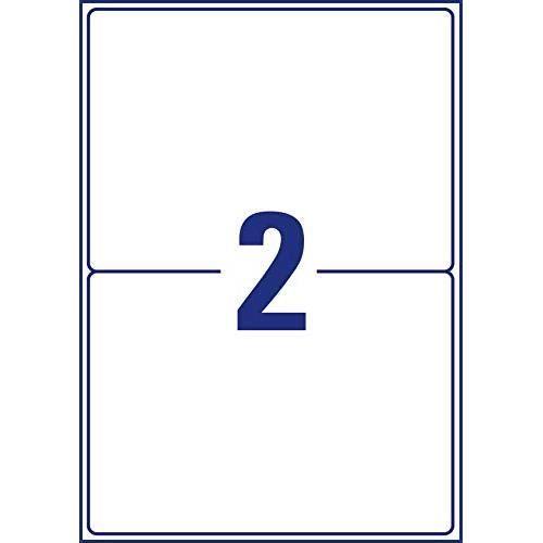 AVERY Zweckform Étiquettes Recyclées (199,6 X 143,5 Mm 200 Étiquettes Verticales Sur 100 Feuilles, Autocollantes,