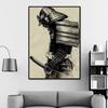 Abstract Japanese Samurai Canvas Painting Modern Posters and Prints Quadros Wall Art Pictures for Living Room Wall Decor Cuadros