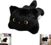 Pocket Treasure Q Meng Refrigerator Sticker Series Doll Plush Toy Lobster Bear Kitten Doll Children's Accompanying Puppet Baby Black Cat 15CM