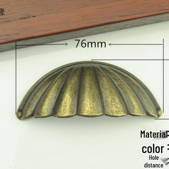 Vintage Seashell Drawer Handle for Chinese & European Cabinets