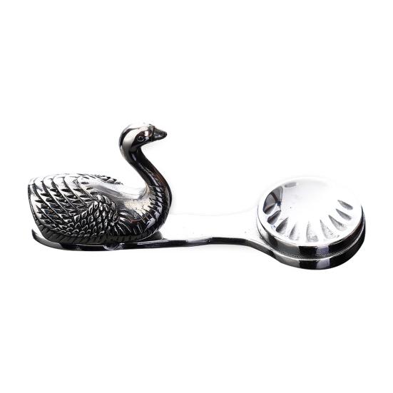 

Chopstick Rest Swan Shape Stainless Steel Utensil Holder Rust-Proof Dining Table Organizer Home Kitchen Decor срібний