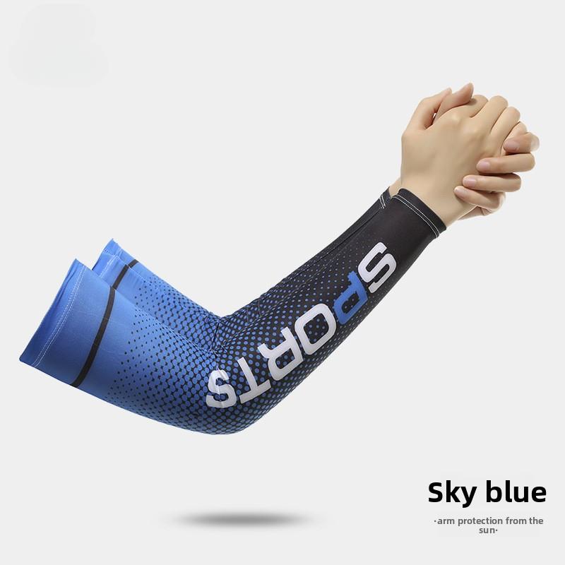 Sun protection ice sleeves for men and women, summer multi-color driving ice silk arm sleeves, UV protection ice sleeves, 2 pairs pack
