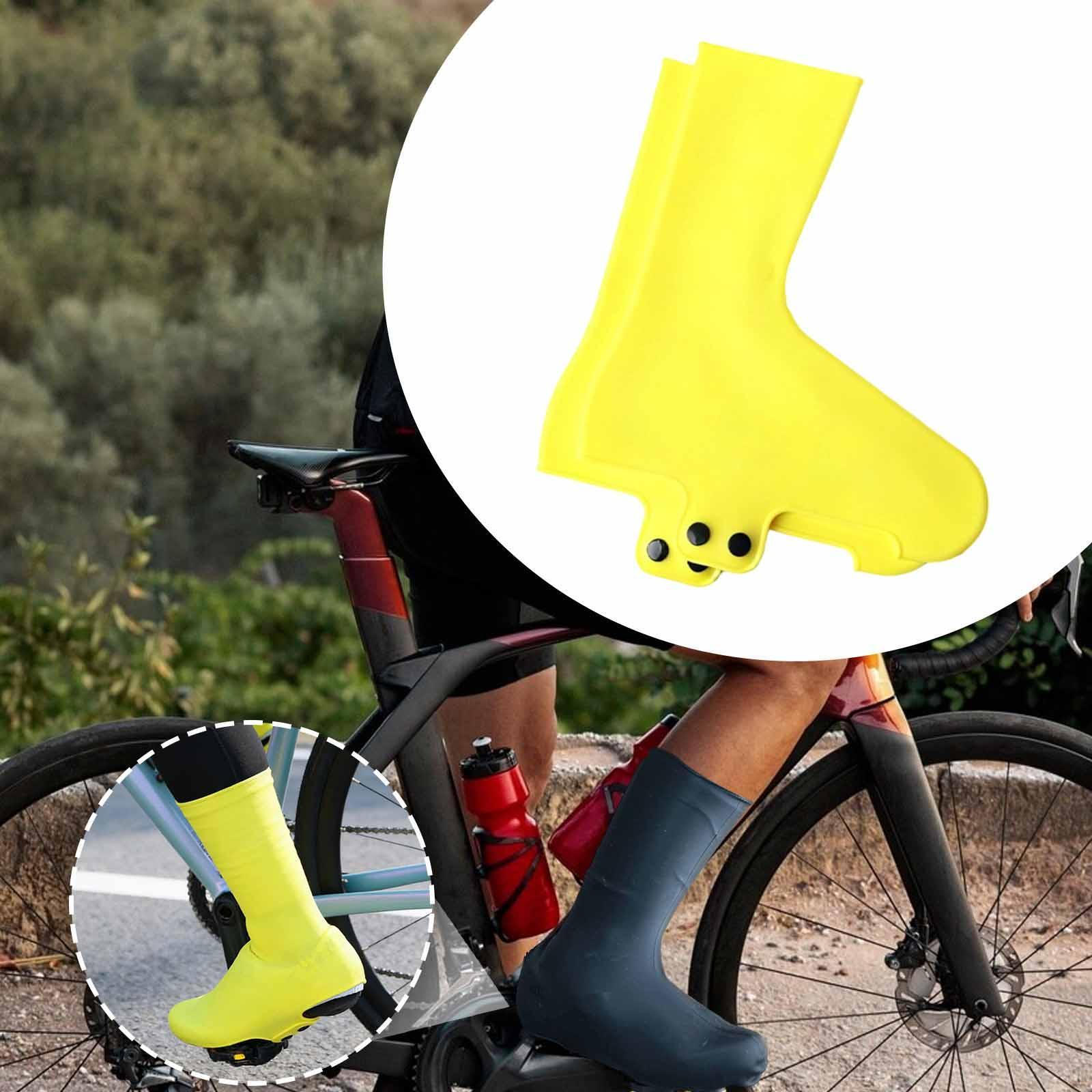 

Overshoes, Overshoes with Lock, for Outdoor Activities, Road , Mountain Biking Yellow L