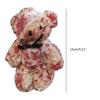 Bloody Pendant Bear Plush Trendy Keyring Keychain Cool Jewelry For Birthdays