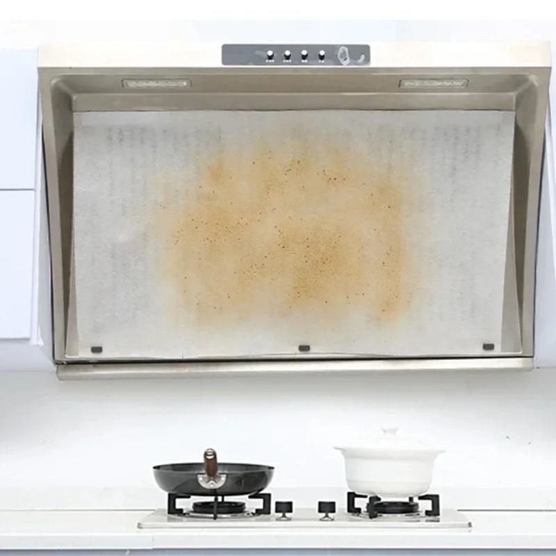 Kuchyňský odsavač par Filtr Vysoký výkon Absorpce oleje Bez kouře Univerzální střih Odolná samolepka Netkaný absorpční papír