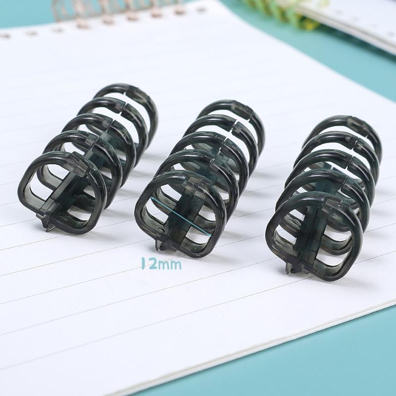 3-1Pcs 3/5Holes Loose Leaf Binders Book Rings Translucent Binding Spines Combs Snap Split for DIY Diary Notebook School Supply