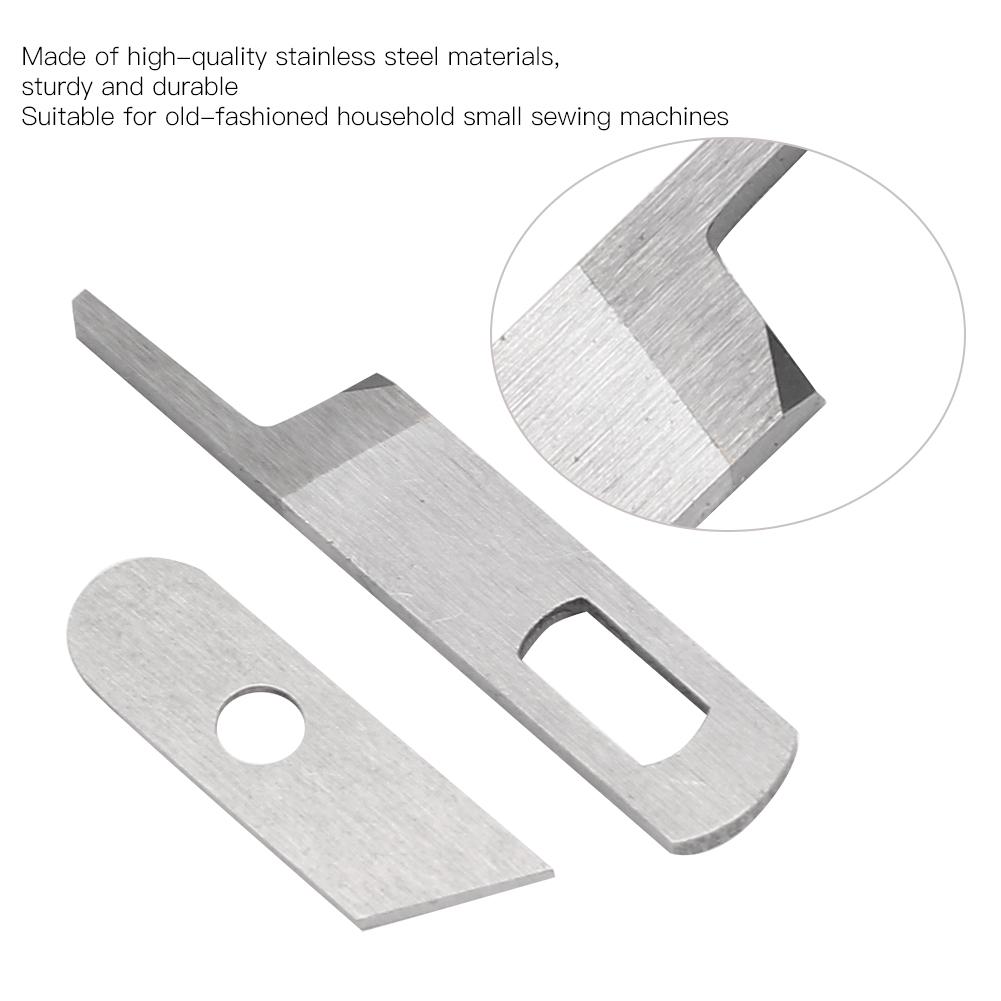 2Pcs Upper Lower Blades Household Multifunction Sewing Machine for SINGER 14U LOWER KNIFE