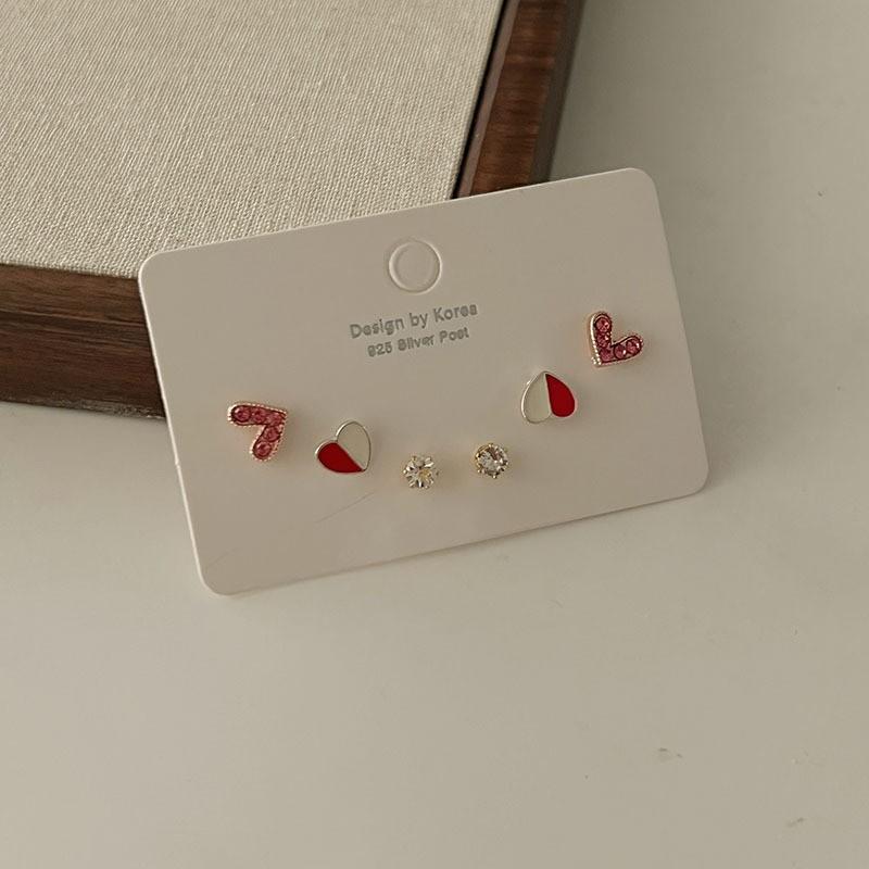 Exquisite Set, Earrings, Niche Design Earrings, Women's High-end Stud Earrings, Women's 6-piece Set