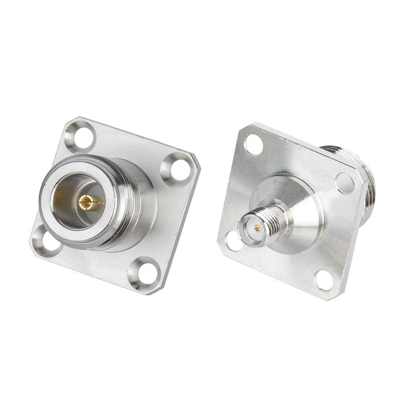 1Pcs N Type Female To Sma Female Water Proof Flange Connector Sma To N Female O-Ring Washer