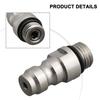 Stainless Steel 8mm Quick Disconnect Adapter M8 Male Thread 4000 PSI for Air Tools Leak-Proof High Pressure Hose Fittings