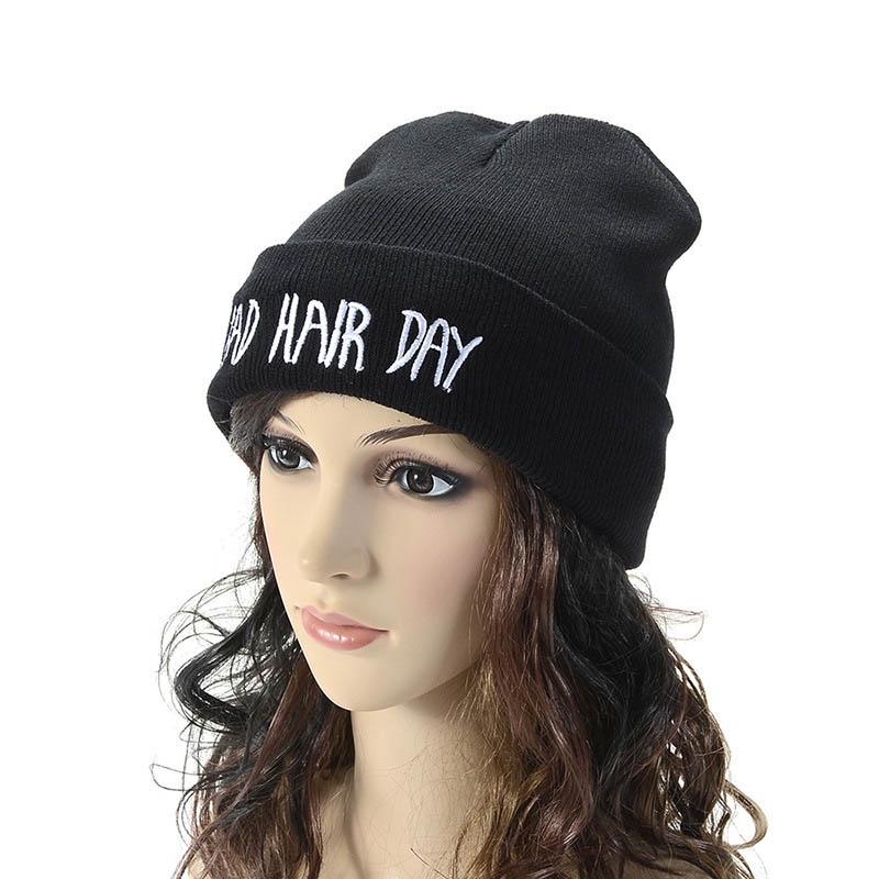Warm Fashion Winter Bad Hair Day Cap Hiphop Knit Beanie Hats Womens Mens Hat