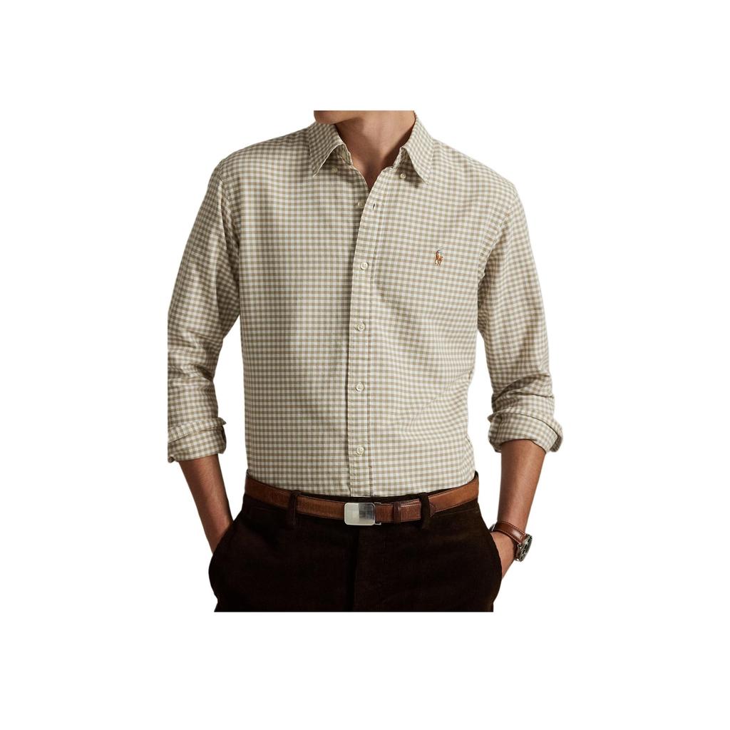 Koszula męska Oxford w kratę z długim rękawem Polo Ralph Lauren 710853129-006