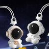 Portable USB Rechargeable Handheld Fan with Astronaut Design Adjustable Neck Strap Small Personal Cooling Device for Outdoor Use