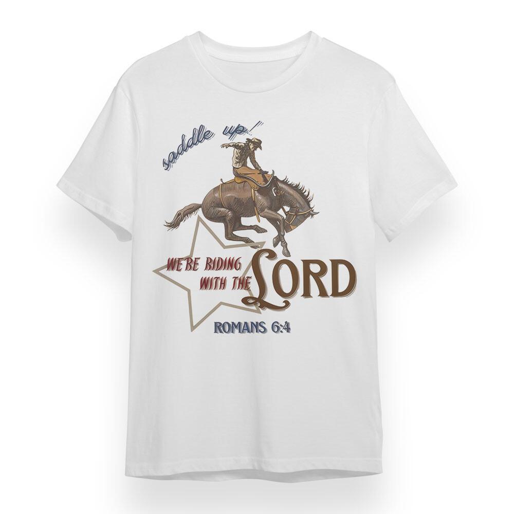 

Men s Oversize T-shirt With Christian Cowboy Graphic Unisex 100% Cotton Tee USA S