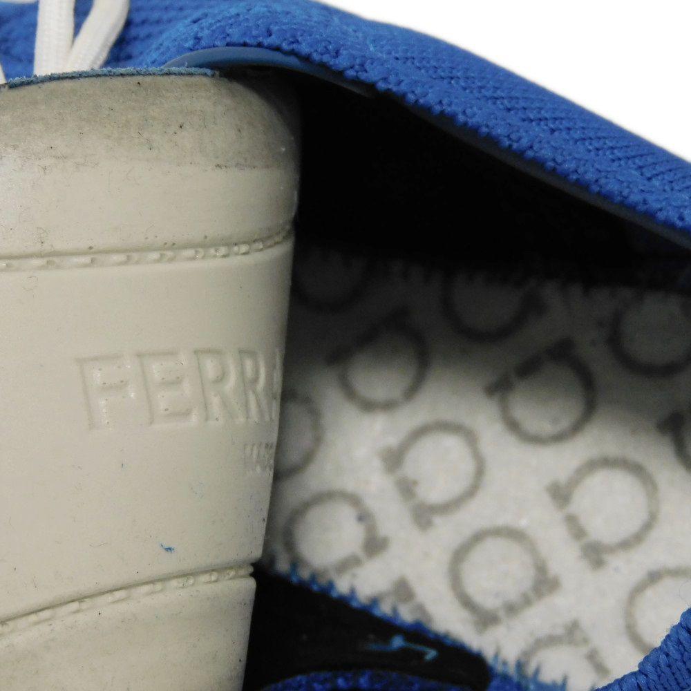 Used 9896 NIMA KNIT Low Tops 021285 7896 New Logo 6 Shark Sole 9.6" Gancini Fabric Blue Men's from Japan AUTHENTIC