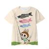 Summer Cute Labubu Cartoon Print Children's T-shirt Boys and Girls' Student Trendy Top