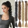Fascia per Capelli Trecce Fatte a Mano Code di Cavallo Elastico Trecce Intrecciate Parrucchino Uso Quotidiano