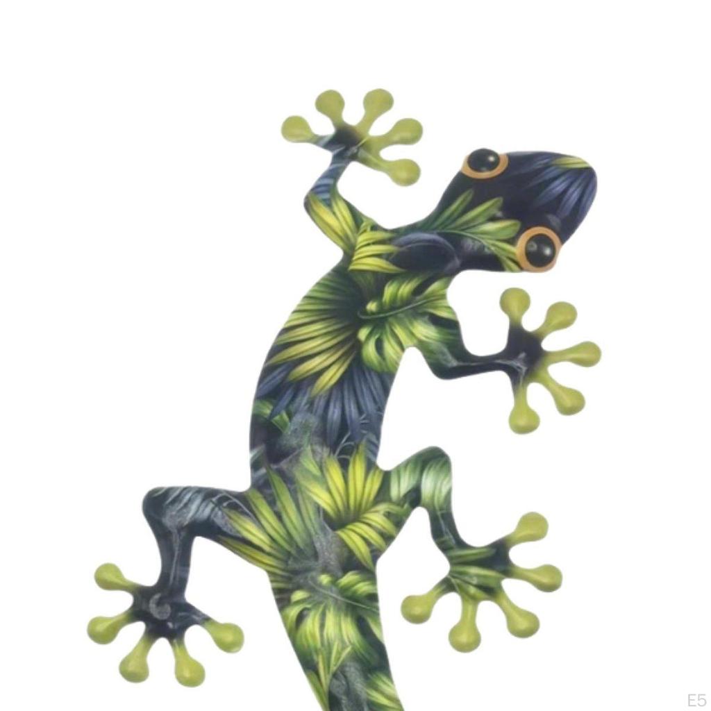 Animal Statues Metal Gecko Decor Gift for Home And Garden