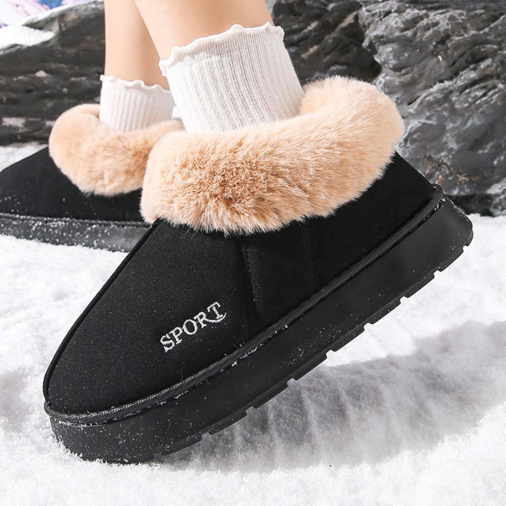 36-45 Cotton Slippers for Women, Autumn and Winter Bags for Indoor Home Warmth, Plush Cotton Slippers for Women, Winter Outerwear