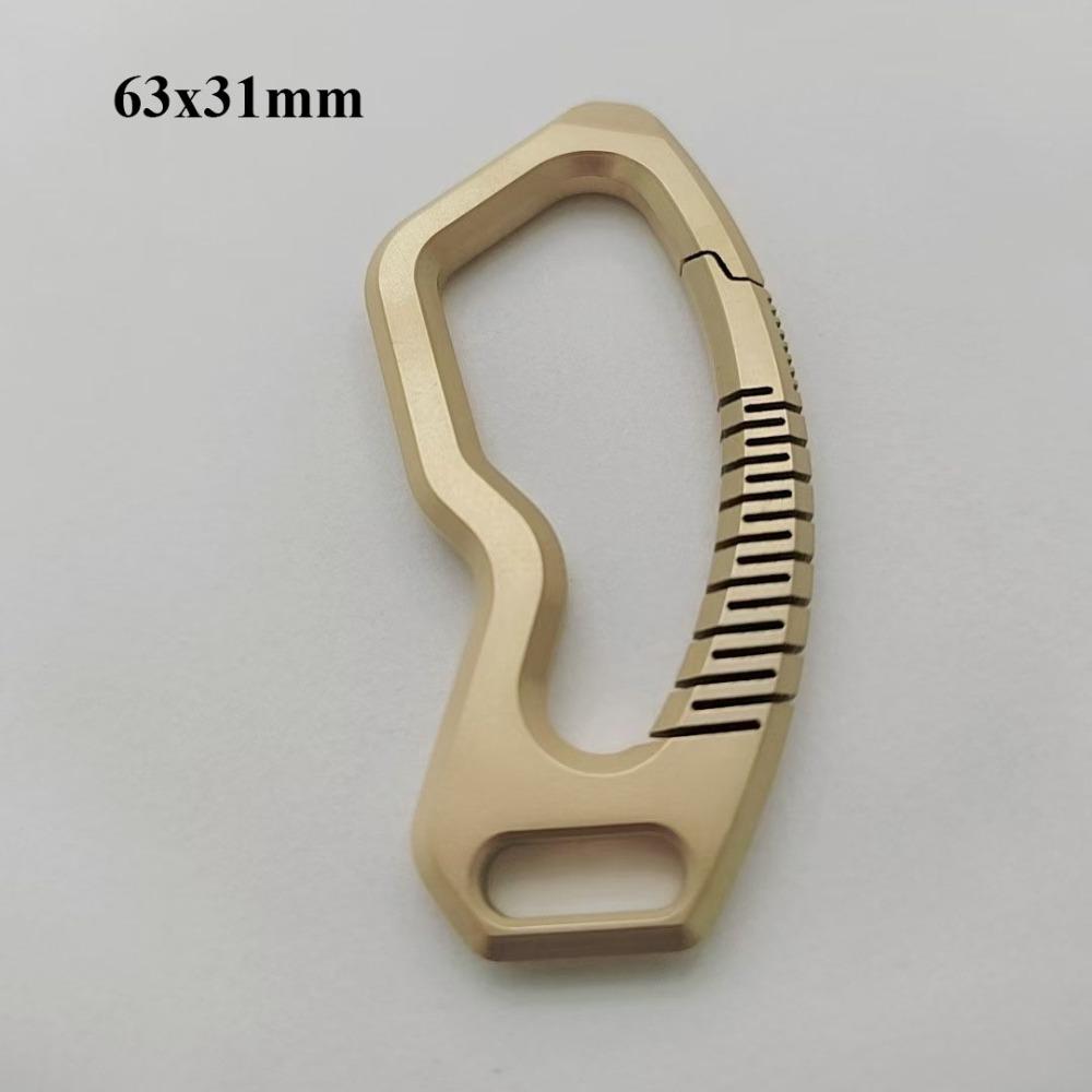 Titanium Alloy Titanium Alloy Keyrings Super Lightweight Pendant New EDC Tool  Male Creativity Gift