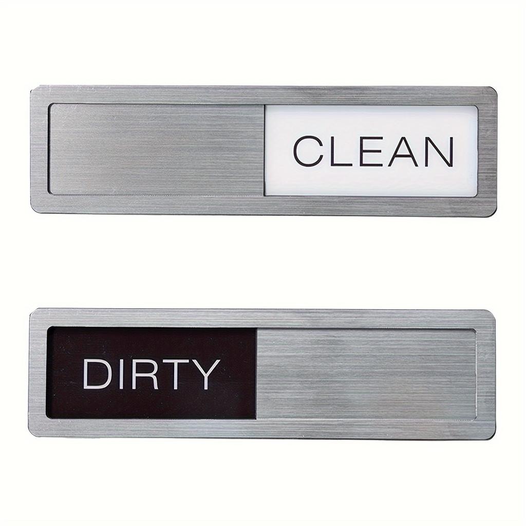Acrylic Dishwasher Magnet - Easy Slide Clean/Dirty Indicator, Strong & Stylish Kitchen Accessory