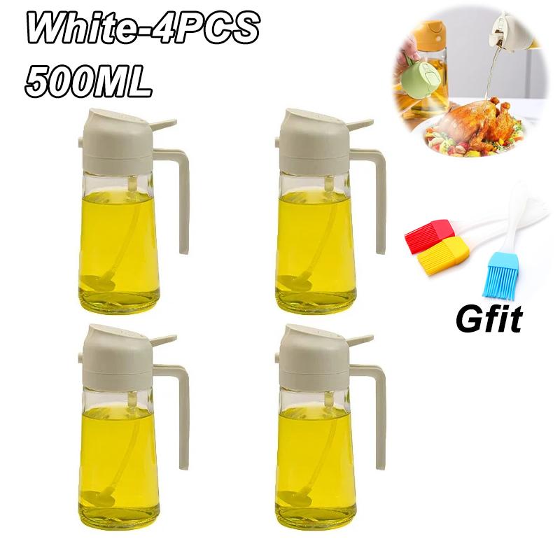 Plastic Automatic Opening and Closing Pouring Oil Spray Bottle Leak-proof Large Capacity Soy Sauce Vinegar Seasoning Bottle