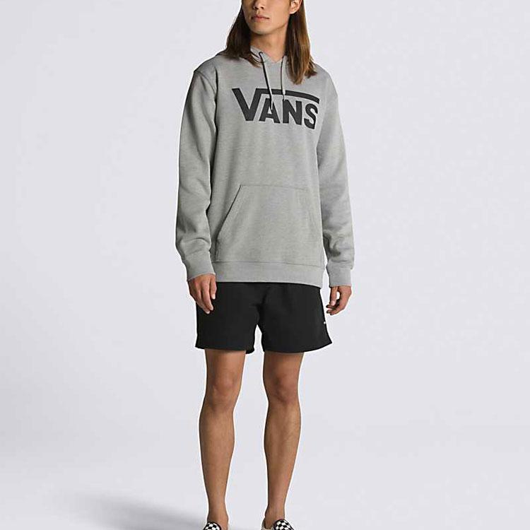 Vans American Vintage Letter Print Hooded Long Sleeve Loose Sweatshirt Unisex sweatshirt Gray VN0A456BADY