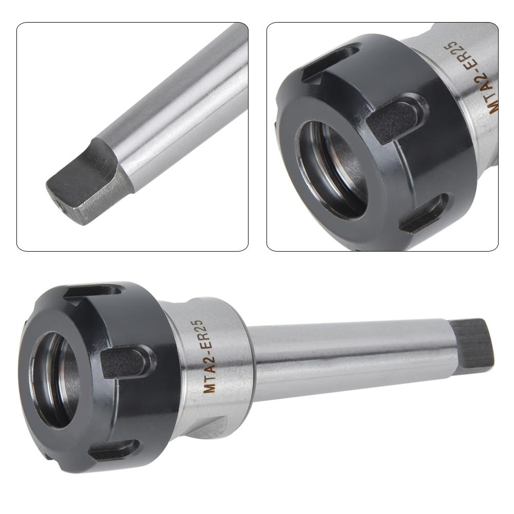 Collet Chuck Holder High Speed Steel CNC Lathe Spindle Shank for Milling Machine MTA2ER25