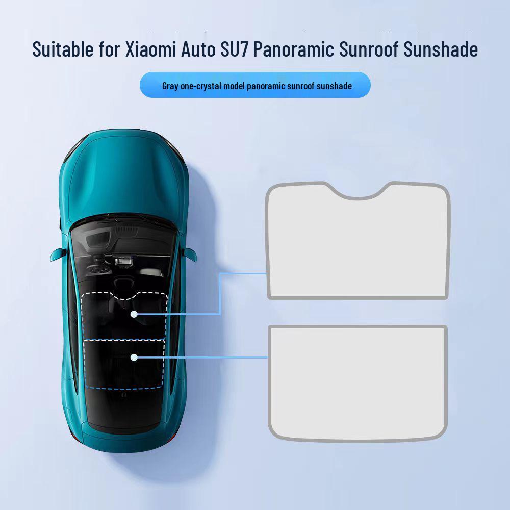 Xiaomi SU7 Pro/Max Sunroof Sunshade - Ice Crystal Heat Insulating Car Roof Curtain