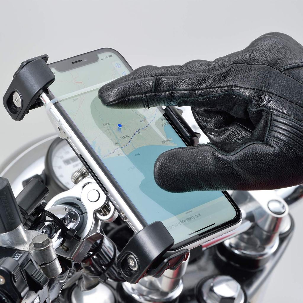 Daytona Motorcycle Gloves, Leather (Goat Leather), Spring, Summer, Autumn, Winter, Smartphone Compatible, Soft Protector, Vintage Line Gloves, HBG-063