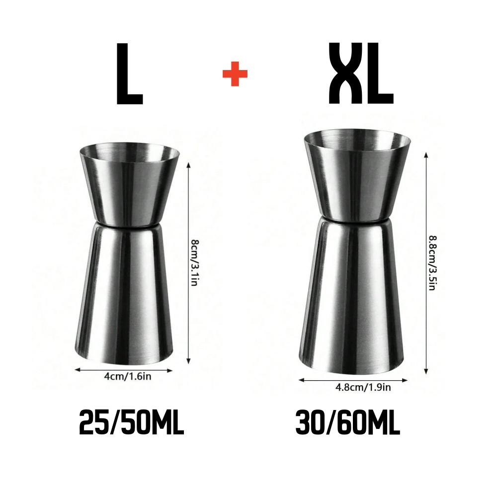 Stainless Steel Measuring Cup Cocktail Shaker Peg Measurer Jigger Dual Shot Drink Alcohol Capacity Shaking Bottle Party Bar Tool 5