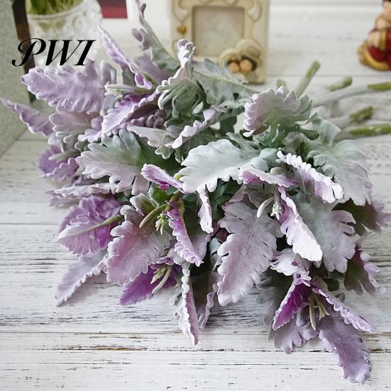 1 stk Kunstig Senecio Cineraria Falsk Plante Fotorekvisit DIY Hjemmekontor Dekoration