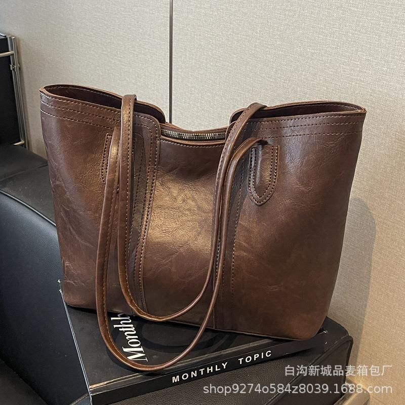 big bag women's new autumn and winter temperament versatile shoulder bag large capacity college student commuting