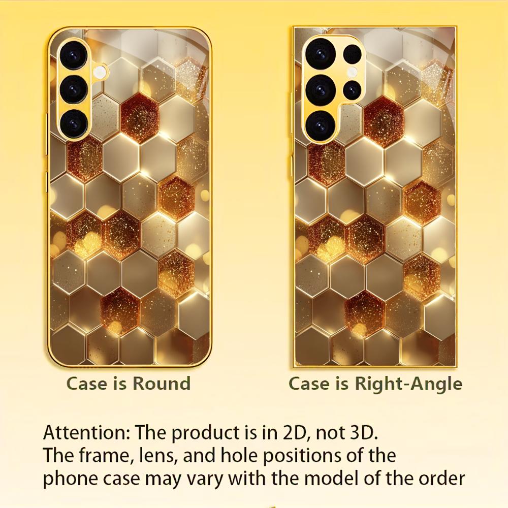 Modèle Best-seller Étui de téléphone luxueux Étui de téléphone en verre galvanisé pour Samsung Galaxy S26 S25 S24 S23 S22 S21 FE, Ultra, Plus