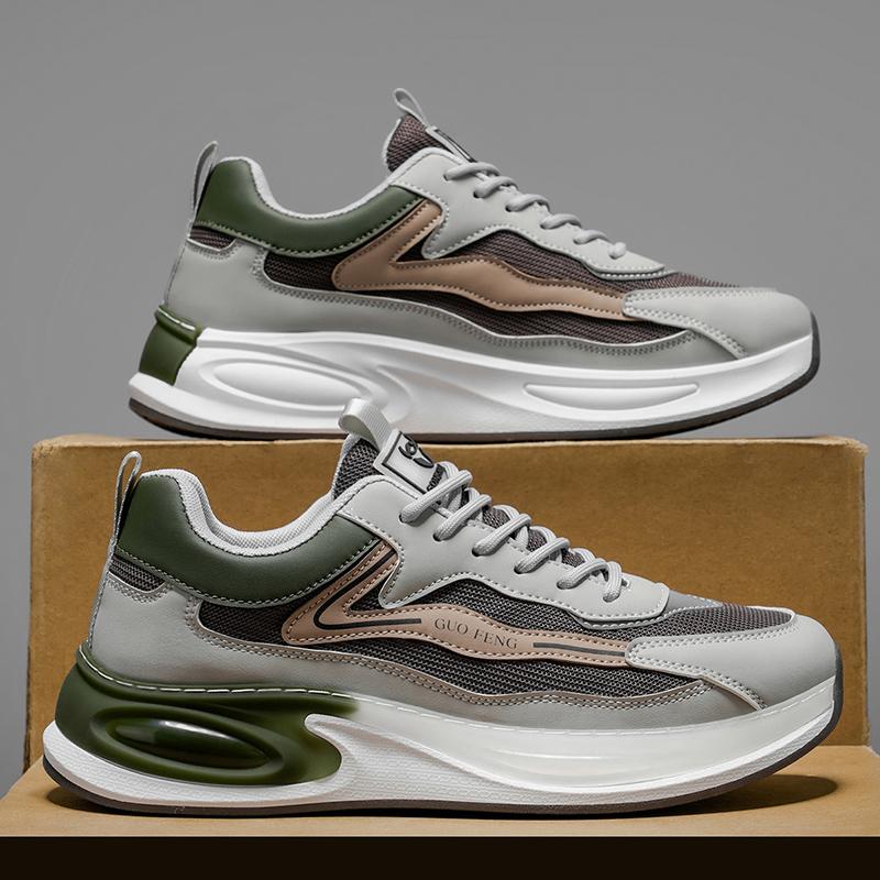 Nowa Moda Męskie Cztery Pory Roku Wygodne Buty na Grubej Podeszwie Studenci Chłopcy Modne Miękka Podeszwa Oddychające Casualowe Sneakersy do Biegania