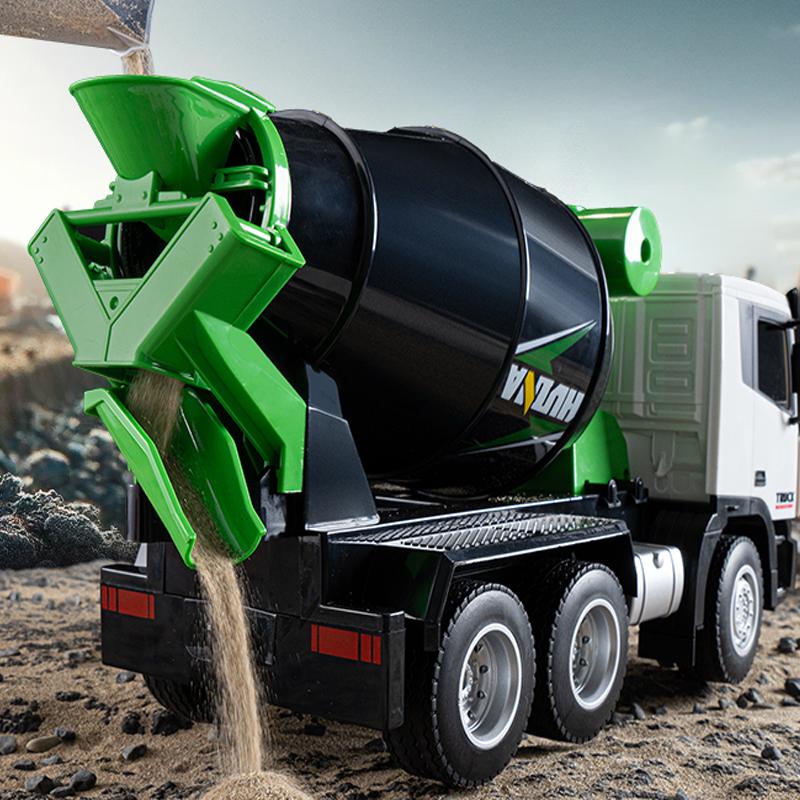 Huina 1557 1:18 neun-Kanal Fernbedienung Mischer Lkw Elektrische Engineering Lkw Für Jungen Geburtstag Geschenke