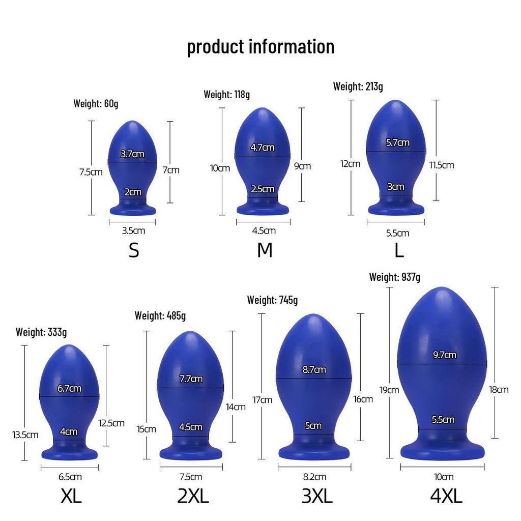 C116 Blauer Drachenei Anal Plug - Unisex Outdoor SM Flirtspielzeug