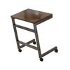 End Table Furniture Practical C Shaped TV Tray for Bedside Small Space Proch Brown