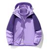 Autumn New Large Size Outdoor Jacket Three-in-one Waterproof Waterproof Hooded Windbreaker Jacket