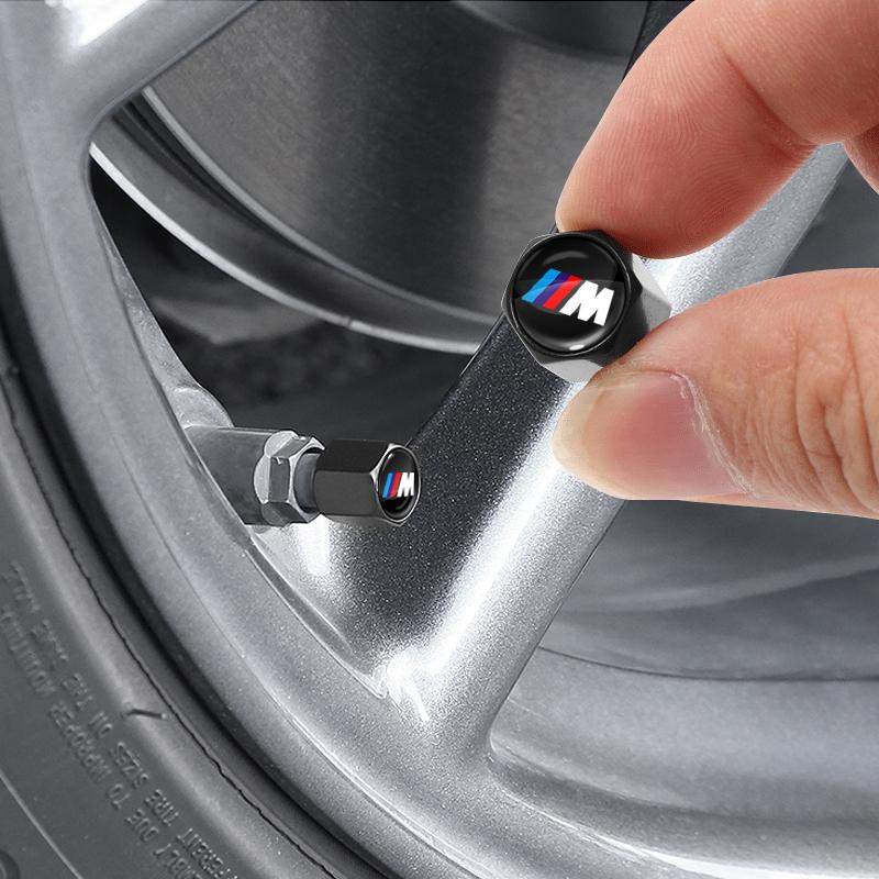 Tappi Valvola Pneumatici Auto alla Moda con Portachiavi con Emblema Auto Set Per BMW M E34 E36 E60 E90 E46 E39 E70 F10 F20 F30 X5 X6 X1 M3 M5 M6 E71 F01 F02 F87