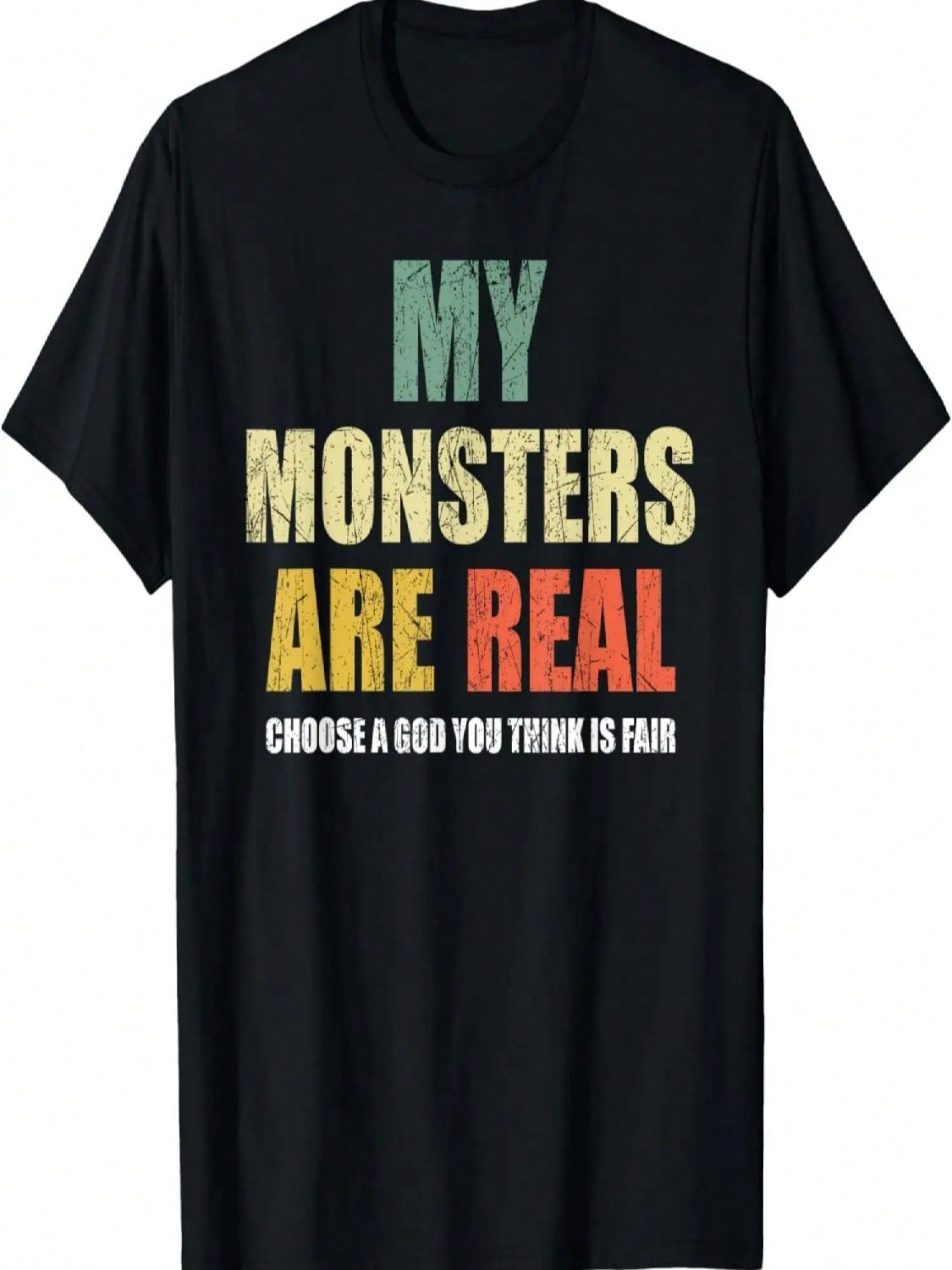 My Monsters Are Real T-Shirt S разноцветный