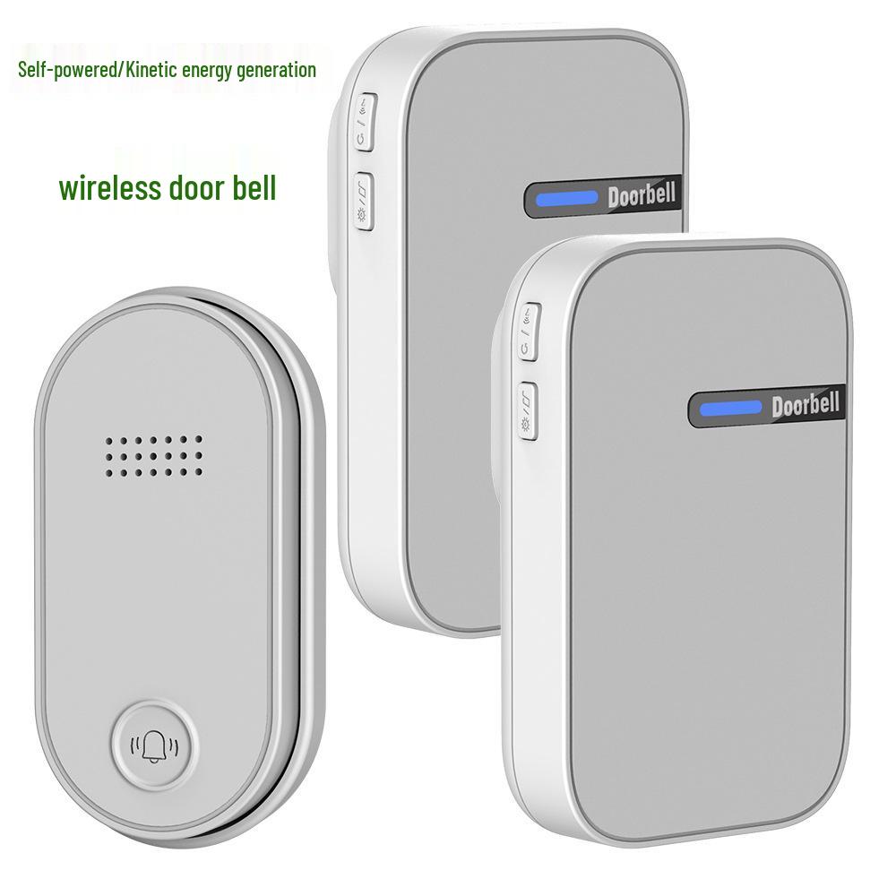 Dual-Mode Wireless Waterproof Battery-Free AC Doorbell