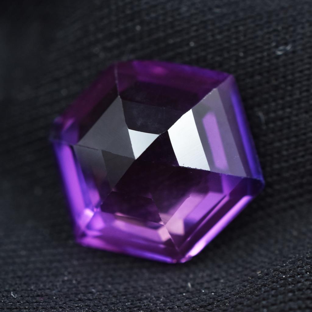 Natural Purple Sapphire Loose Gemstone Square Cut 10.25 Ct September Birthstone for Gem Collections