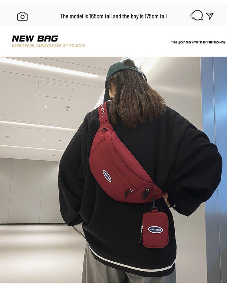 Men's Fashion Chest Bag & Women's Shoulder Crossbody: Niche Sports Casual Japanese-Inspired Backpack