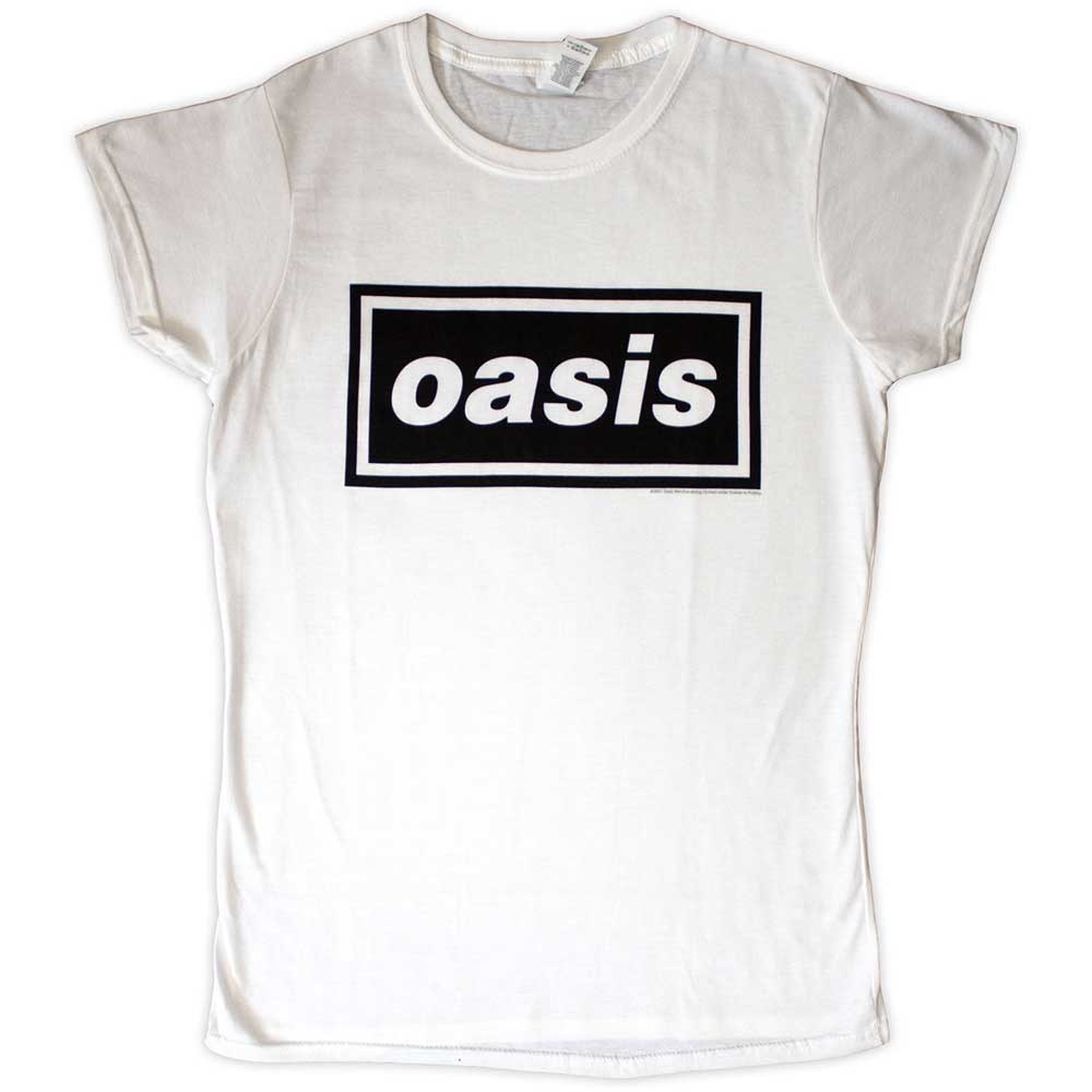 

Женская приталенная футболка Oasis: Decca Логотип ОФИЦИАЛЬНЫЙ НОВЫЙ 2XL